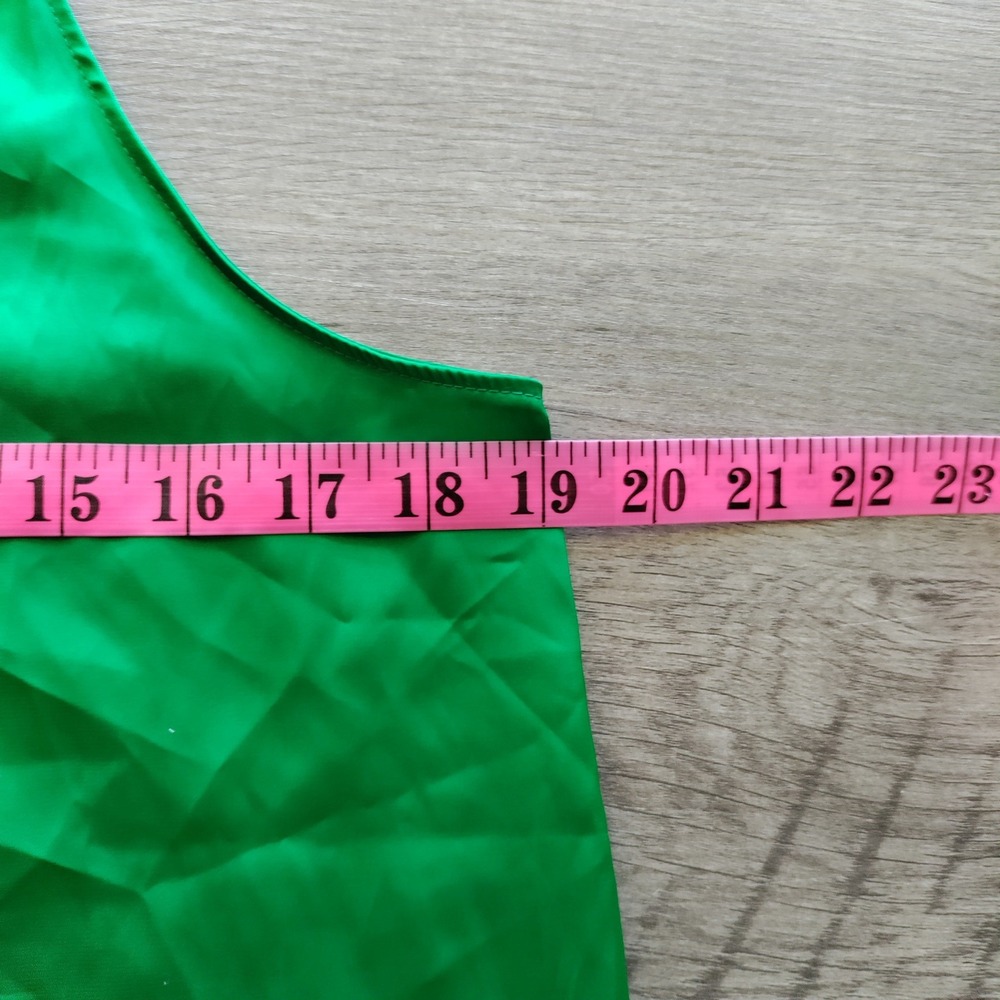 41 Hawthorn Green Satin Halter Top Petite Medium Stitch Fix WGW11270-PE - Picture 5 of 7